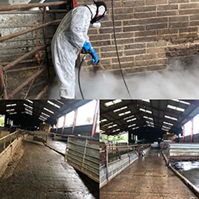 Agricultural cleaning and sterilising